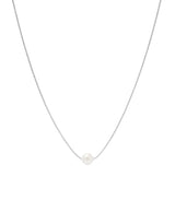 [925 silver] Un.silver.129 / ボンディールネックレス (silver/pearl)
