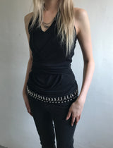 WRAP HALTERNECK SLEEVELESS