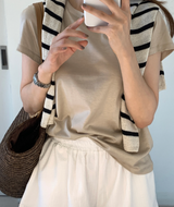 レナシルケットショートスリーブTシャツ / 8カラー