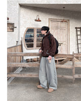 Nover Back Patch Fleece Sweat Pants