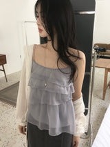chiffon sleeveless blouse
