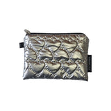 Mini Zipper Pouch_Heart Silver