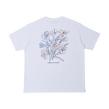 FMW フラワードローイング Tシャツ - ホワイト