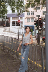 Laid-back Ripped Jeans Straight