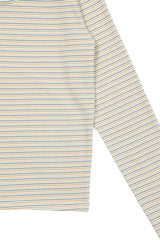 Stripe wool Tee [Ivory]
