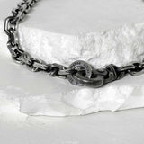 ss-black line original chain necklace_10mm