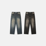 LMN エアークールビンテージセミワイドデニムパンツ (2 colors)