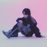 grunge roll-up denim pants_blue