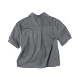P.D. ラウンドカラー S/S シャツ - チャコール