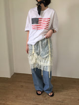 Lace Ribbon Layered Skirt (1color)