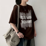 サーフレタリングニットショートスリーブTシャツ
