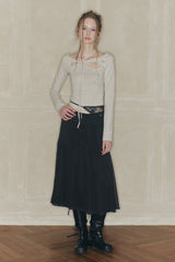 MOONFLOWER SKIRT black