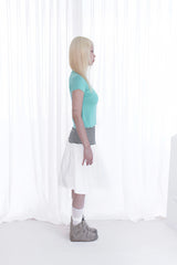 STRIPE COLORED FLARE SKIRT