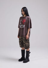I YOU T-SHIRT (BROWN)