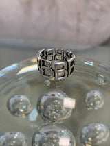 [SILVER925] B INITIAL RING