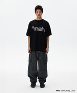 mah カットオフアップリケTシャツ