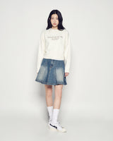 25FW WOMAN BASIC LOGO KNIT IVORY