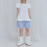 [FANCY X DUSTY] Zzz ダスティーサロンパジャマショートパンツ (SKY BLUE) F25NM1017