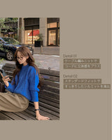 【MADE】Round neck Cabbage Knit