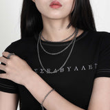 SS-original chain necklace_dark silver