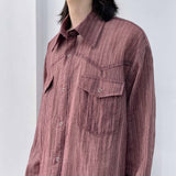 3D Pleated Western Shirt