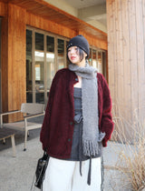 3 Cubic studded ribbed beanie (for men and women)