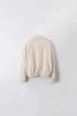 Jacquard blouson (Ivory)