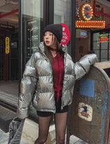 [Muffler set] Nana Wool V-neck Knit