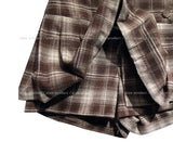 Kelia Check Pleated Skirt