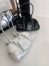 Sophia Vintage Eyelet Lace-up Shoulder Bag 