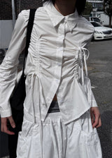  UNBAL RIBBON TIE SHIRT