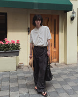 Paul Stripe Curved Slacks