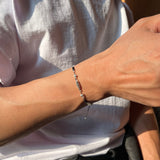 Dream Catcher, single line bracelet_April Birthstone