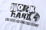ヴィンテージ ワークハード Tシャツ (White)