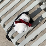 tuteogi doll keyring burgundy muffler