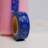 Blue Sparkle & Pink Argyle Knit Maskingtape Set (2 Pieces)
