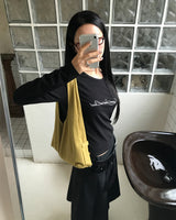 [ORIGINAL] レイヤードラグランロングスリーブTシャツ