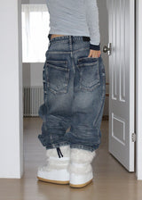 DOUBLE POCKET WIDE DENIM