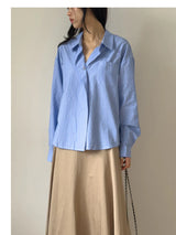 Nut Unbalance Wrap Loose Fit Shirt
