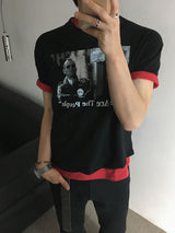 [A-T0110] ヴィンテージスラブクロップ半袖Tシャツ (2色)