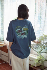 26SS★ ドルフィンハーツピグメント半袖Tシャツ