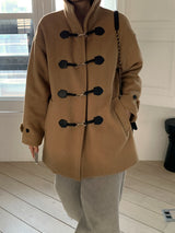 [MADE/3 Ounce Quilted Lining] Keden Wool Buckle Half Coat