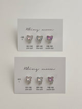 [3 color] starlight butterfly piercing / 2 sizes / twinkle opal drop unique