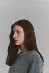 Angora Flare Sweatshirt Charcoal