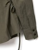 [LINE] Circle String Wrinkle Shirt (2colors)