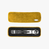 SQUARE VELVET HAIR PIN (MUSTARD)