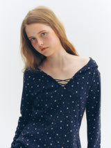 Floral Hoodie (Navy)