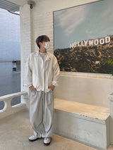 Offbeat Silver Ring Nylon Balloon Pants 2C