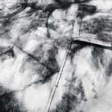 tie-dye cargo shorts_white