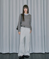 Out Pocket Henleyneck Hood Long Sleeve - GREY